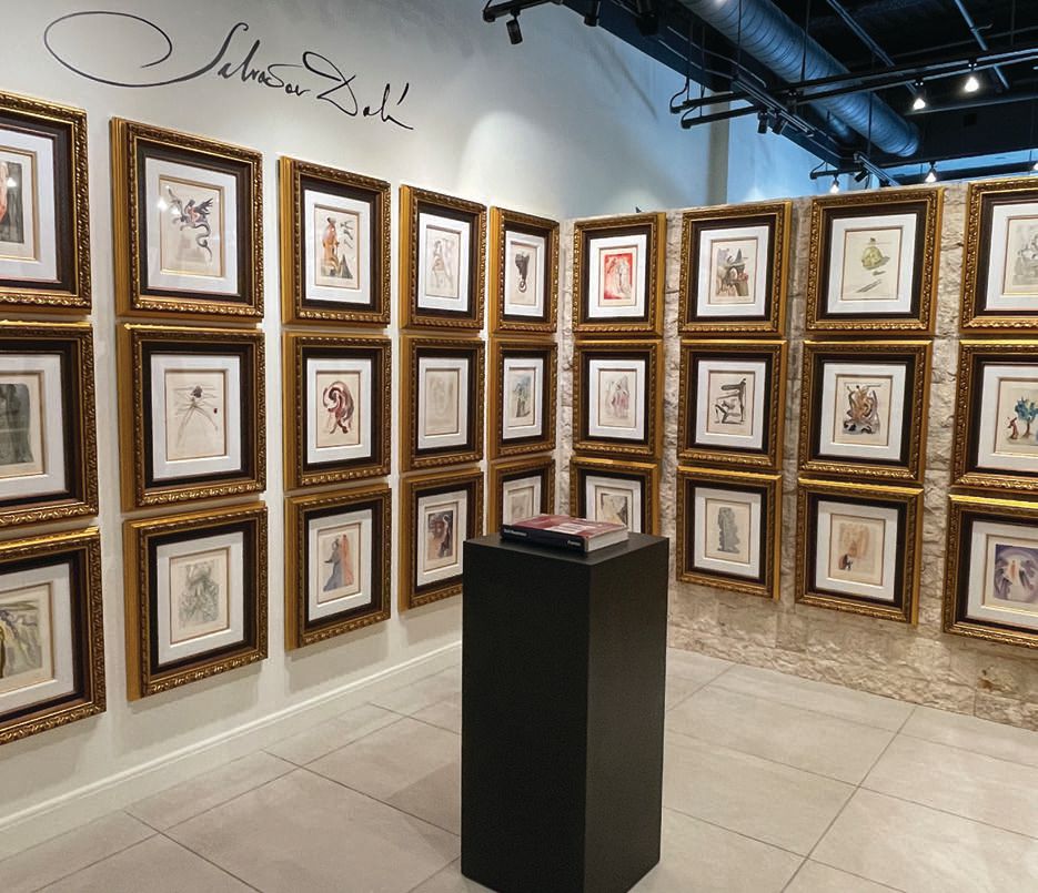 Salvador Dali’s Stairway to Heaven on display at Park West Gallery PHOTO: COURTESY OF PARK WEST GALLERY