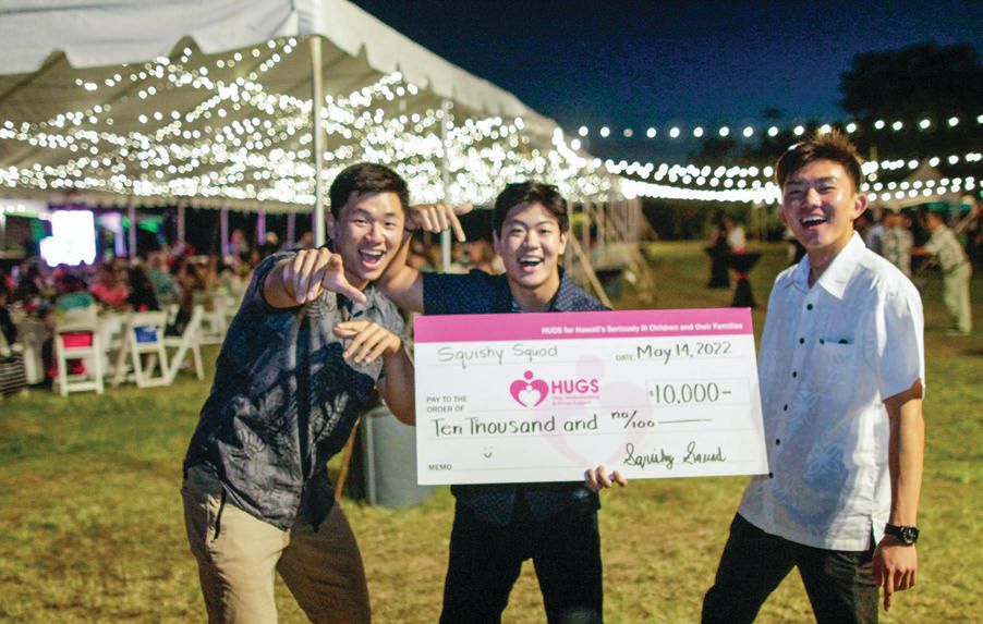 At last year’s gala, a group of teens, #SquishySquad, created an NFT, sold it for $10,000 and donated the funds to HUGS. PHOTO: COURTESY OF HUGS