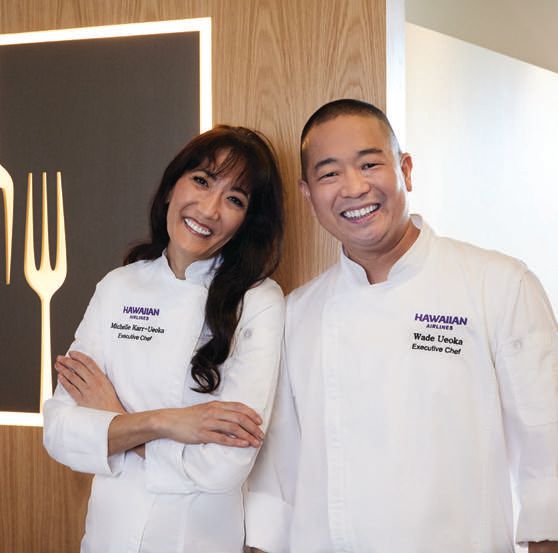 MW Restaurant’s Michelle Karr-Ueoka and Wade Ueoka have been announced as Hawaiian Airlines’ new executive chefs. PHOTO: BY RAE HUO