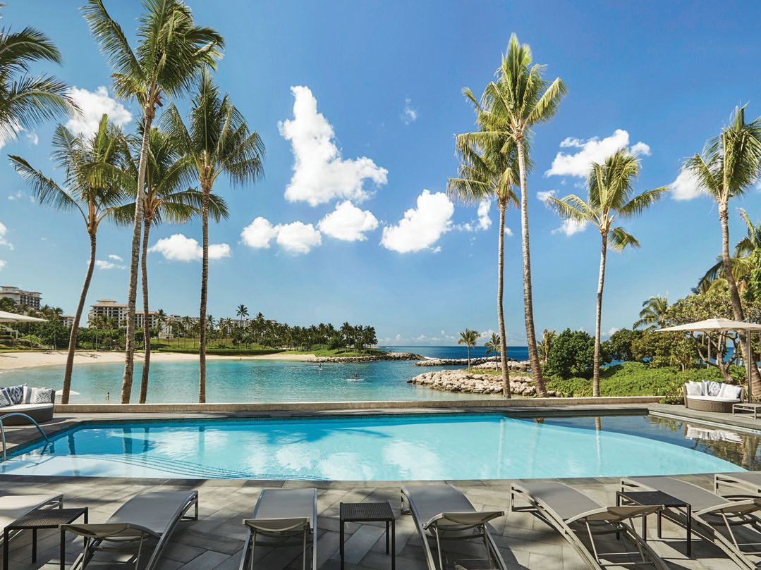 Multiple pools and lagoons await at Four Seasons Resort Oahu at Ko Olina PHOTO COURTESY OF FOUR SEASONS RESORT OAHU AT KO OLINA